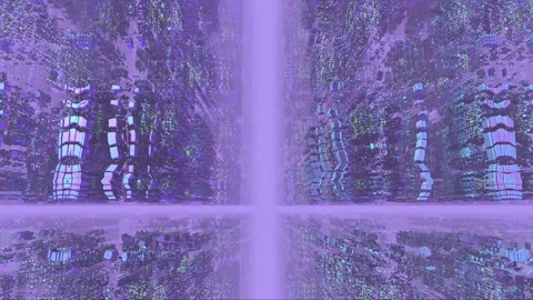Processor 02 - Fractal Landscapes high quality loop Stock Footage 338246824