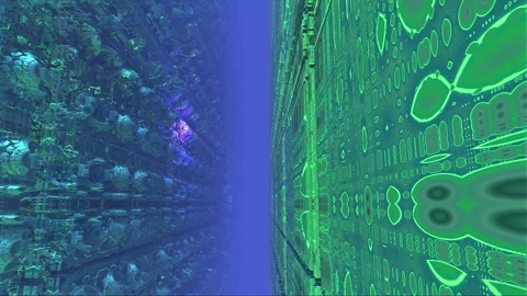 Processor 06 - Fractal Landscapes high quality loop Stock Footage 338247082