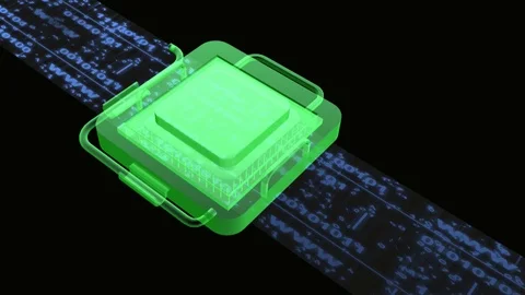 Processor and data Stock Footage 104059159