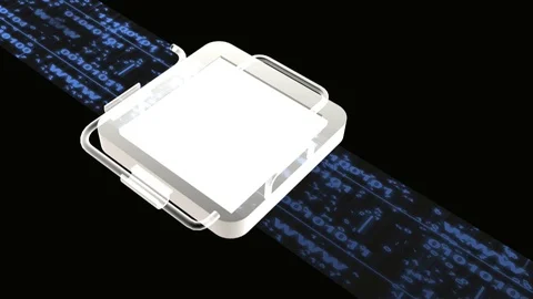 Processor and data Stock Footage 104263195