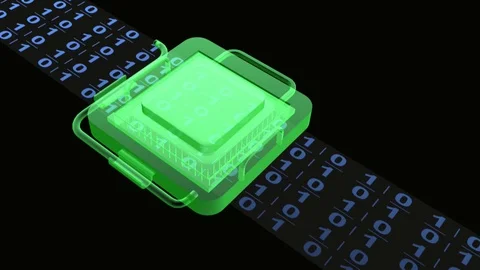 Processor and data Stock Footage 104369545