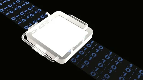 Processor and data Stock Footage 104573624