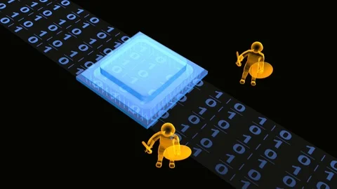 Processor and data Stock Footage 105126265