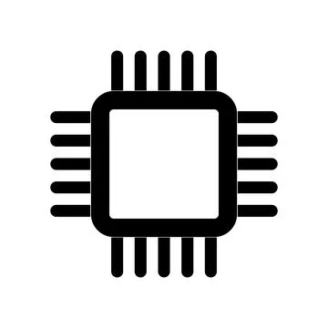 Processor chip icon Stockillustratie