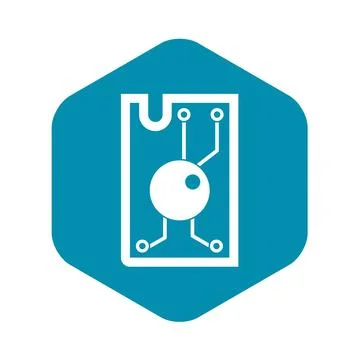 Processor chip icon simple イラスト素材