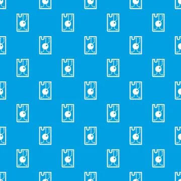 Processor chip pattern seamless blue Illustrazione stock