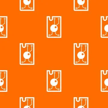 Processor chip pattern seamless 스톡 일러스트