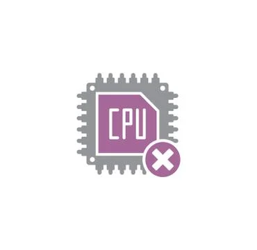 Processor chip related icon on background for graphic and web design. Creative 스톡 일러스트