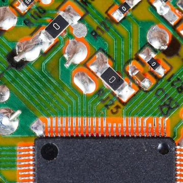 Processor circuit board macro shot processor circuit board background macr... 스톡 사진