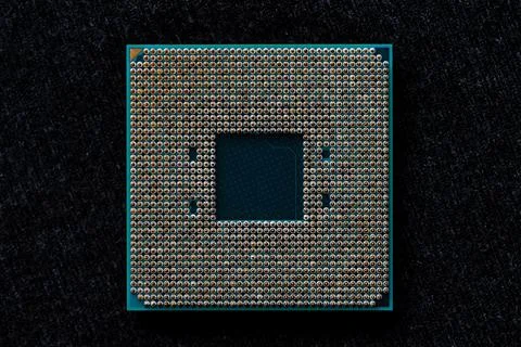 Processor to the computer. Concept for technology and computing. Detail of co Stock Photos