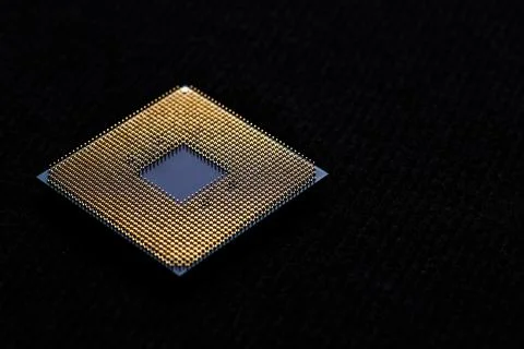 Processor to the computer. Concept for technology and computing. Detail of co 写真素材