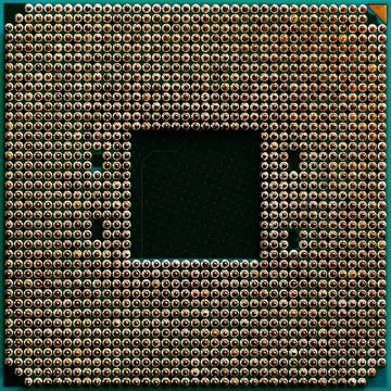 Processor to the computer. Concept for technology and computing. Detail of co 写真素材