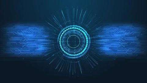 Processor connections signals. Technology cpu background. Pulses signals chip Stock Footage 333785167
