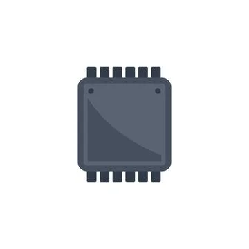 Processor cpu icon flat vector. Chip cpu 스톡 일러스트
