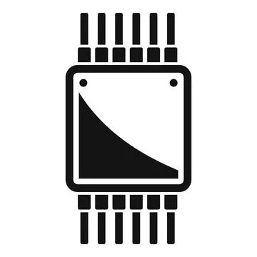 Processor cpu icon simple vector. Chip cpu Stockillustratie