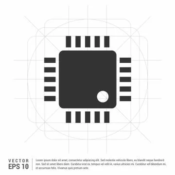 Processor icon Stockillustratie