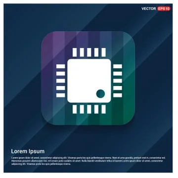 Processor icon Stock Illustration