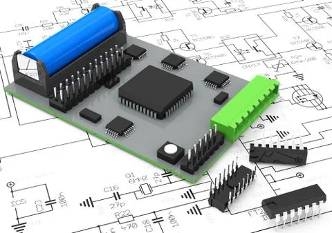 The processor Stock Illustration