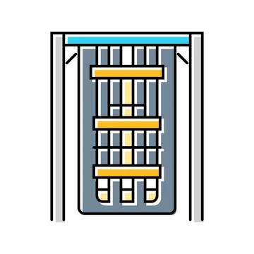 Processor inside cooling chamber color icon vector illustration イラスト素材