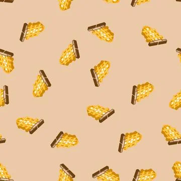 Processor inside cooling chamber isometric icon seamless pattern Illustrazione stock