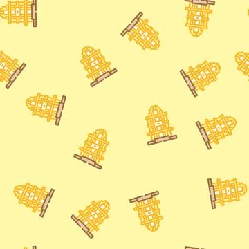 Processor inside cooling chamber vector seamless pattern 库存插图