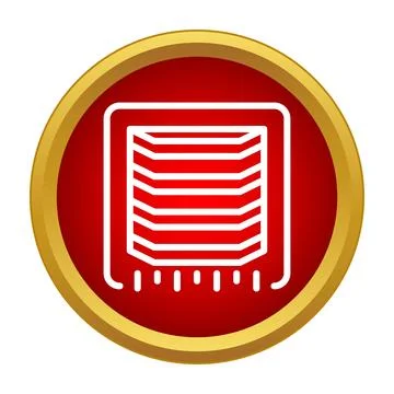 Processor microchip computer hardware technology computing icon Stock Illustration