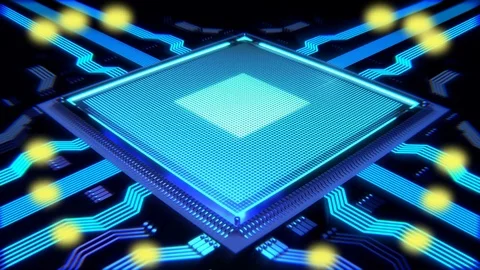 Processor mining bitcoins Stock Footage 76693380