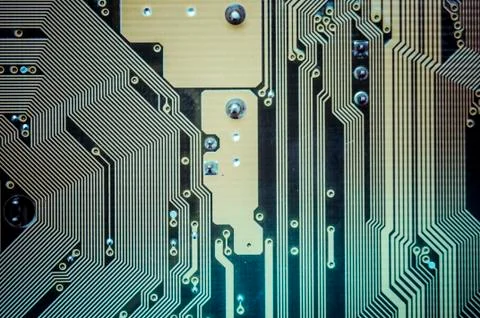 Processor, motherboard, computer and electronics modern background 写真素材