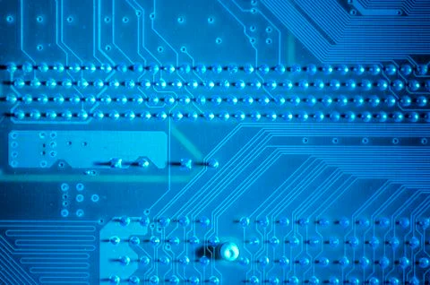 Processor, motherboard, computer and electronics modern background 写真素材