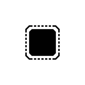 Processor, Motherboard Microchip Flat Vector Icon Processor Chip, Motherbo... Stockfoto's