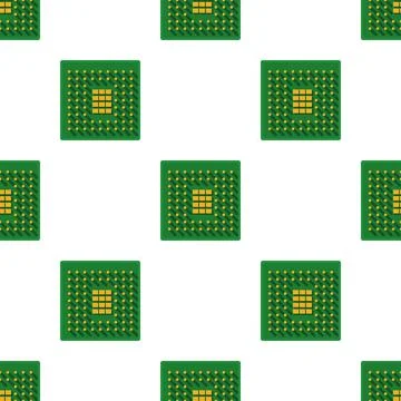 Processor pattern seamless vector Stock Illustration