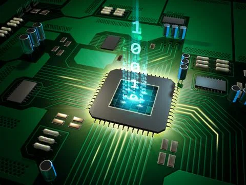 Processor power Ilustração Stock