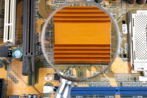 Processor with radiator Stock Photos