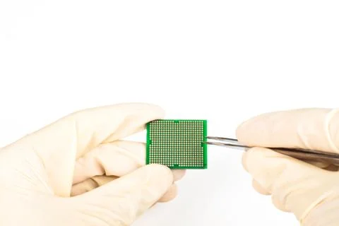 Processor repair Stock Photos