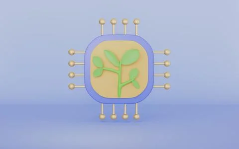 Processor sign look for processing unit work in computer concept Stock Illustration
