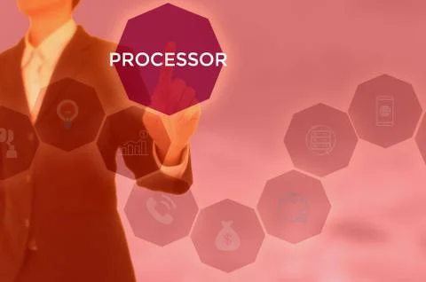 PROCESSOR - technology and business concept Stock Photos