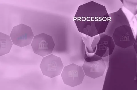 PROCESSOR - technology and business concept Stock Photos