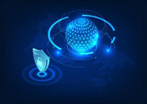 Processor technology in artificial intelligence The front of the processor .. 스톡 일러스트