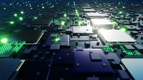 Processor Unit World Stock Illustration