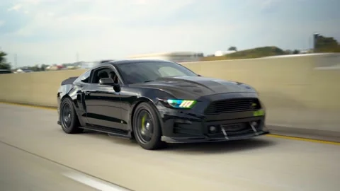 Procharged Mustange Rollers Stock Footage 164410478