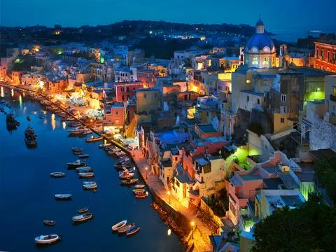 PROCIDA EVENING Foto stock