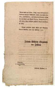 Proclamation on vaccination Stock Illustration