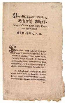 Proclamation on vaccination Stock Illustration