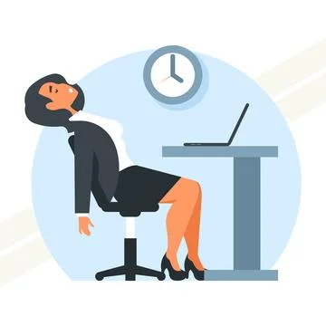 Procrastination-concept Stock Illustration