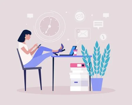 Procrastination Stock Illustration