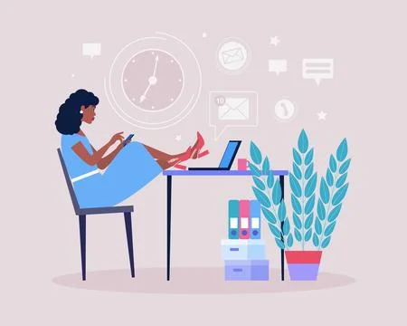 Procrastination Stock Illustration