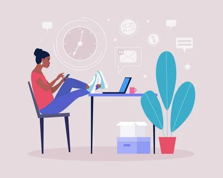 Procrastination Stock Illustration