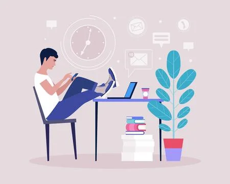 Procrastination Illustration
