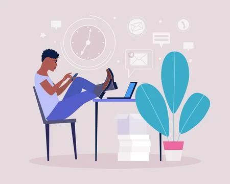Procrastination Stock Illustration