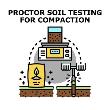 Proctor soil testing method for compaction experiment 库存插图
